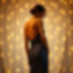 Elegant view of the Missord one shoulder split thigh sequin prom dress showcasing intricate sequin detailing.