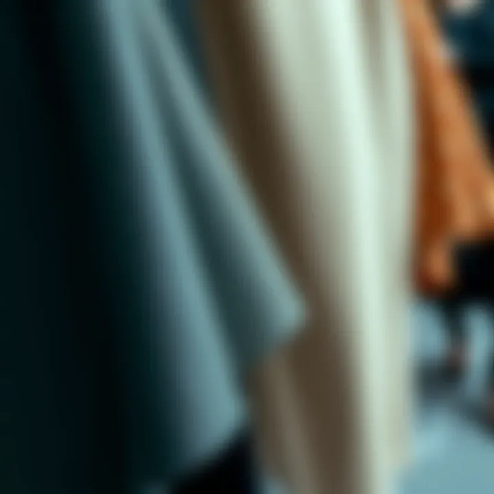 Close-up of various fabric swatches demonstrating texture and comfort