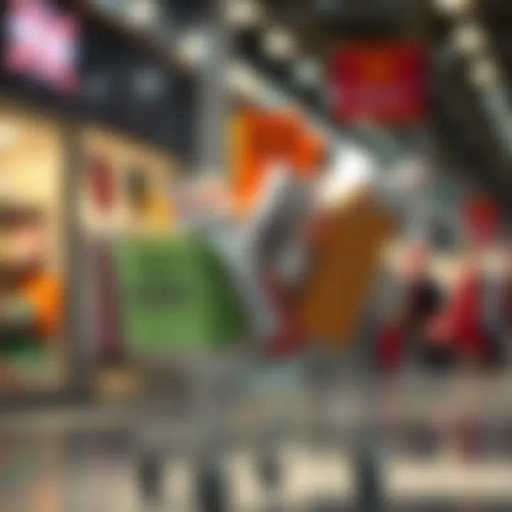 A shopping cart filled with fashion items and coupons