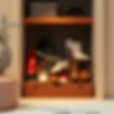 Elegant shoe box arrangement showcasing modern design