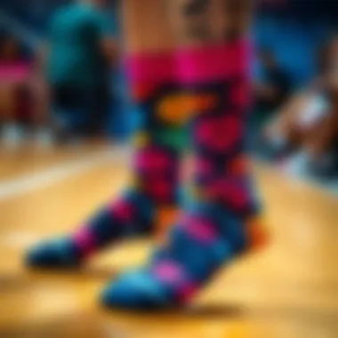 Custom socks featuring vibrant photo prints