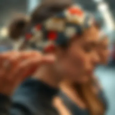 A close-up of sustainable materials used in headbands
