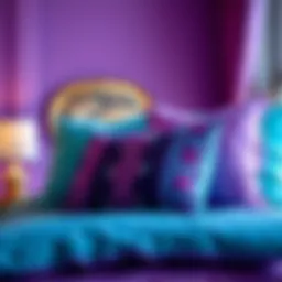 The Aesthetic Appeal and Practicality of Purple and Turquoise Pillows Introduction