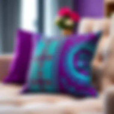 The Aesthetic Appeal and Practicality of Purple and Turquoise Pillows Summary