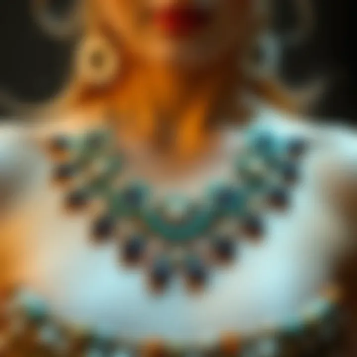 Intricate Patterns in Aesthetic Necklaces Elegant aesthetic necklace design showcasing intricate patterns