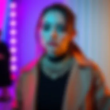 Styling Aesthetic Necklaces with Fashion Aesthetic necklace worn with a stylish outfit against a vibrant backdrop