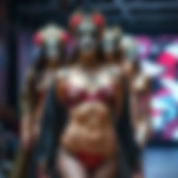 Cultural Significance of Face Patterns in Fashion Cultural collage showcasing various styles of face-adorned garments