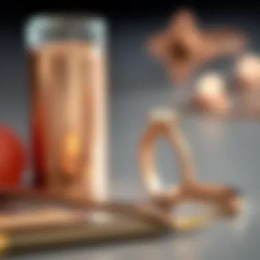 Sleek maintenance tools for rose gold jewelry care