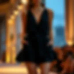 Sophisticated evening romper design