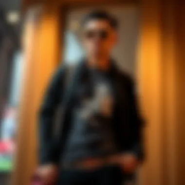 Stylish Wardrobe Integration with Elvis T-Shirt Stylish combination of Elvis t-shirt with casual wardrobe