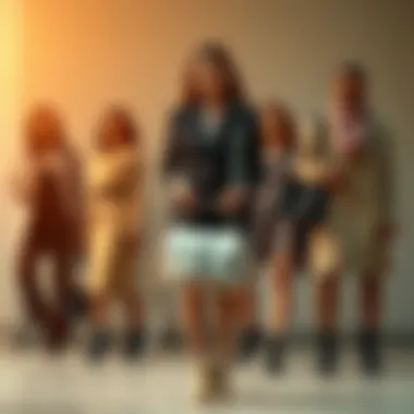 A stylish off-white phone bag paired with various outfits