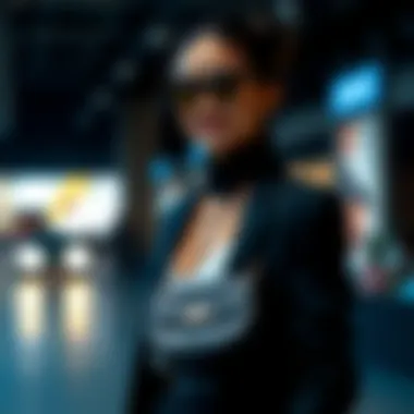 Fashionable outfit styled with a snake skin crossbody bag