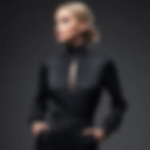 Elegant black jumpsuit on a stylish mannequin