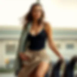 Stylish casual bodysuit design showcasing versatility