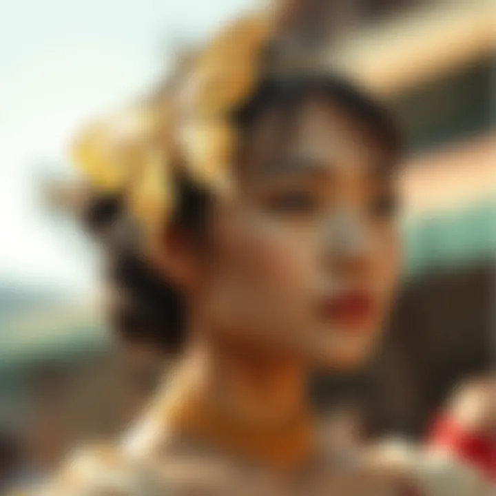 Symbolic representation of a gold butterfly headband in cultural contexts