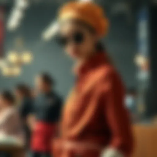 Stylish culinary attire showcasing vibrant colors and unique designs