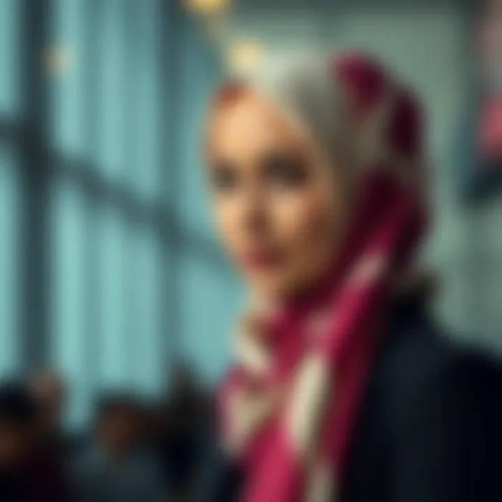 Stylish styling options for silk hijab underscarfs