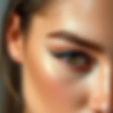 Diverse application techniques for eyeliner on various eye shapes
