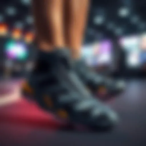 Innovative webbed shoe design showcasing versatility