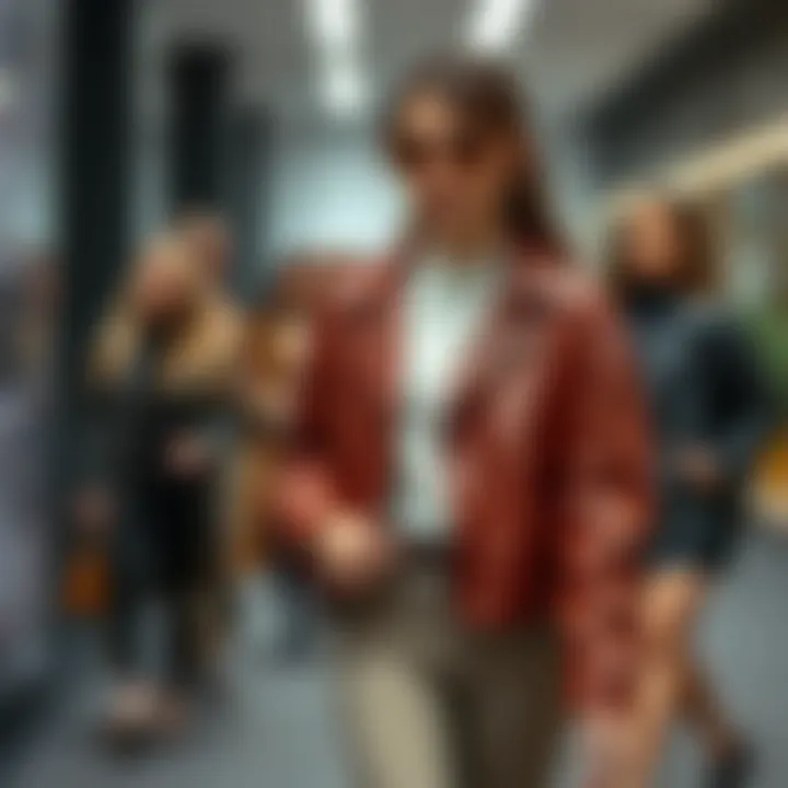 Versatile Fashion: Layering the Leather Shacket with Style Fashionable leather shacket layered with various outfits for styling inspiration