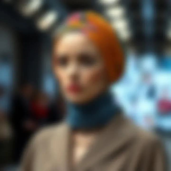Modern styling of headscarves in contemporary fashion