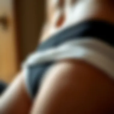 Soft Materials in Thick Padded Panties Close-up of soft materials used in thick padded panties