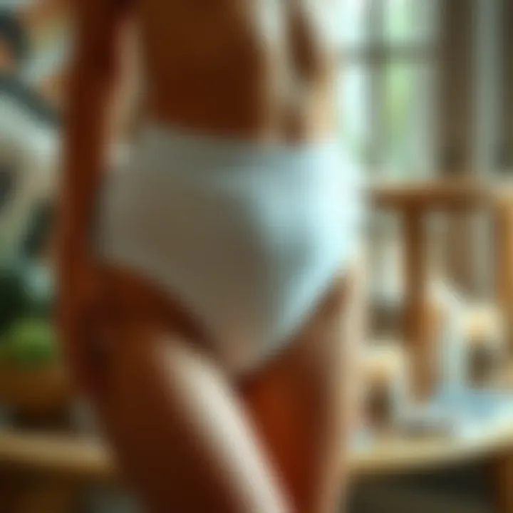 Stylish Thick Padded Panties Stylish thick padded panties displayed on a decorative surface