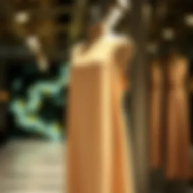 The Elegance of Simplicity Elegant plain slip dress showcased on a mannequin