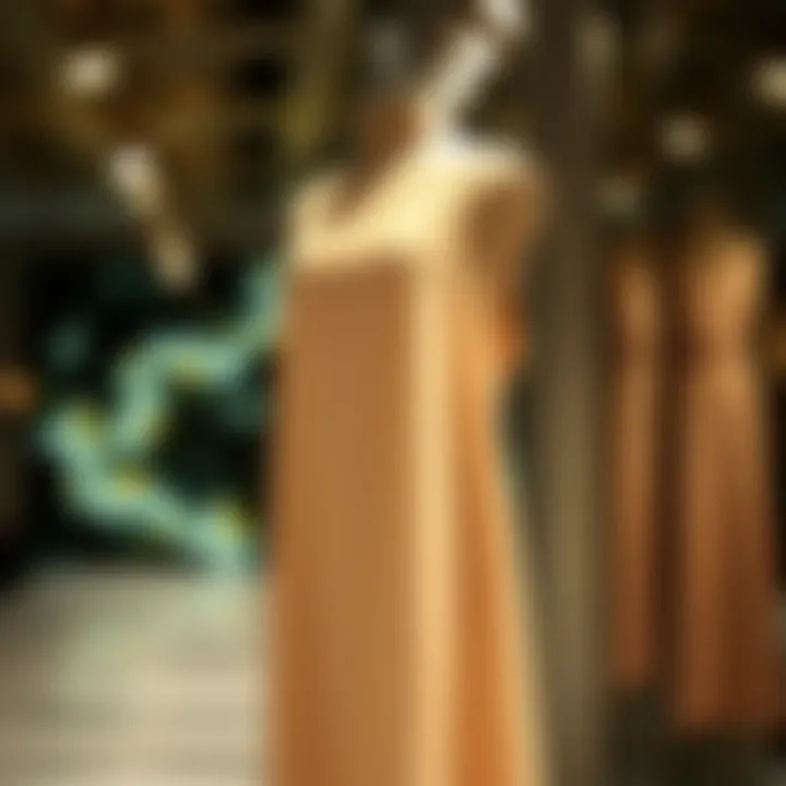 The Elegance of Simplicity Elegant plain slip dress showcased on a mannequin