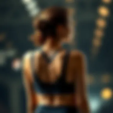 U-back sports bra showcasing its stylish design