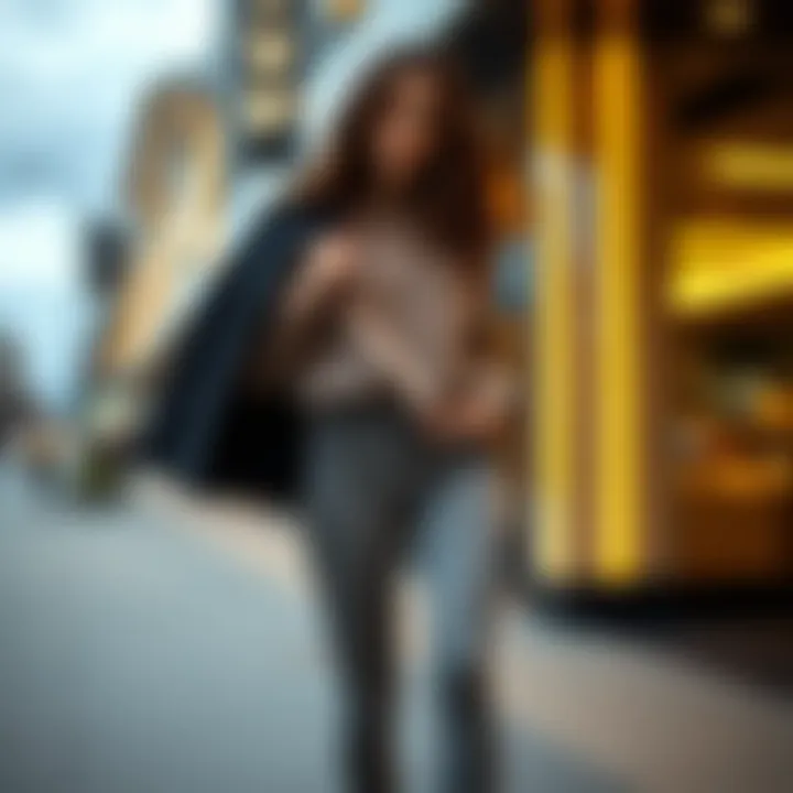 Chic Ensemble with Fleece Jeggings Stylish outfit featuring fleece jeggings and layered tops