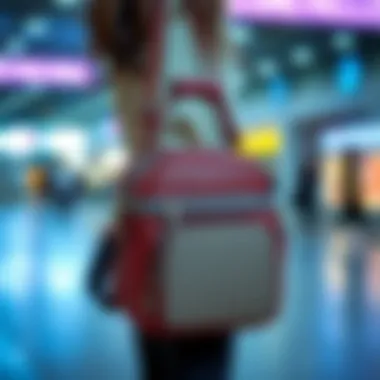 A fashionable choice for your daily meals Stylish lunch bag with shoulder strap