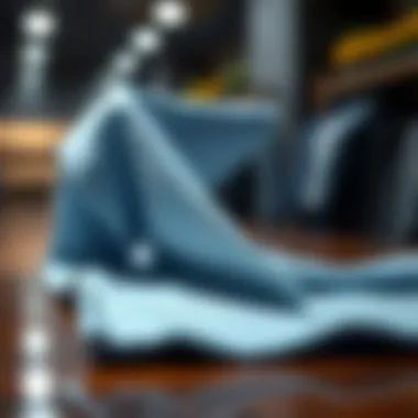 Cleaning Efficiency of Nanoscale Microfiber Cloth Demonstration of microfiber cloth's cleaning efficiency on various surfaces