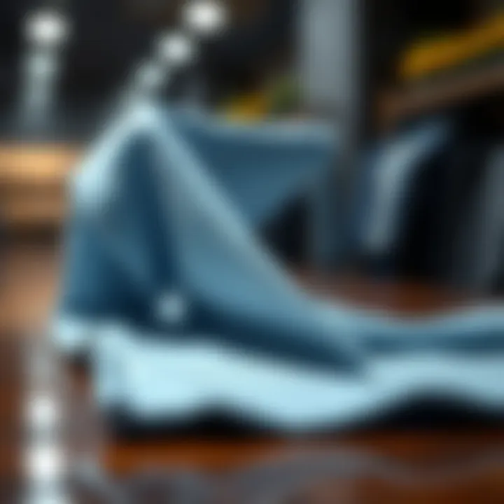 Cleaning Efficiency of Nanoscale Microfiber Cloth Demonstration of microfiber cloth's cleaning efficiency on various surfaces