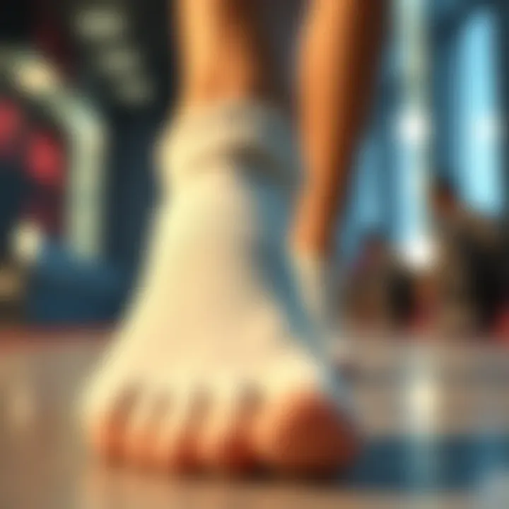 Innovative Design of Toe Separators Close-up of the toe separation feature showcasing its design.