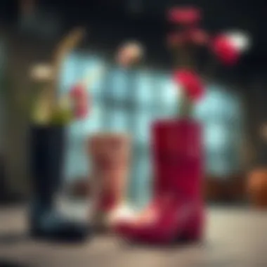 Notable Transforming Rain Boots into Unique Vases