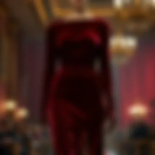Luxurious Burgundy Velvet Dress Elegant velvet dress in rich burgundy