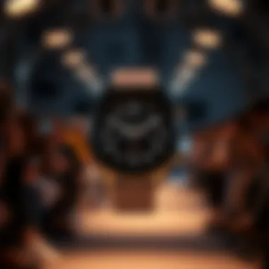 Chic smart watch with customizable watch face